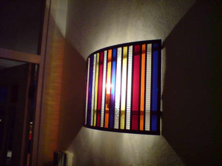 Glas in lood lamp