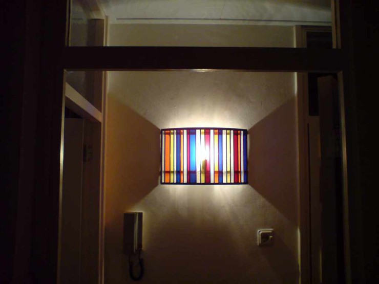 Glas in lood lamp
