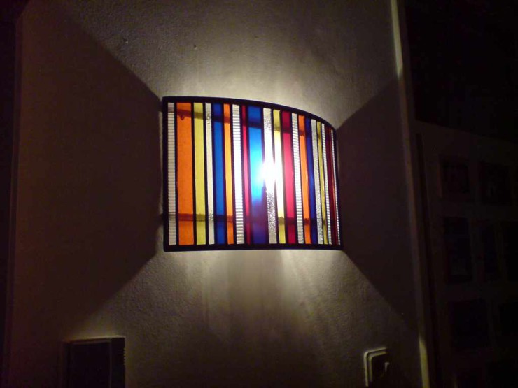 Glas in lood lamp